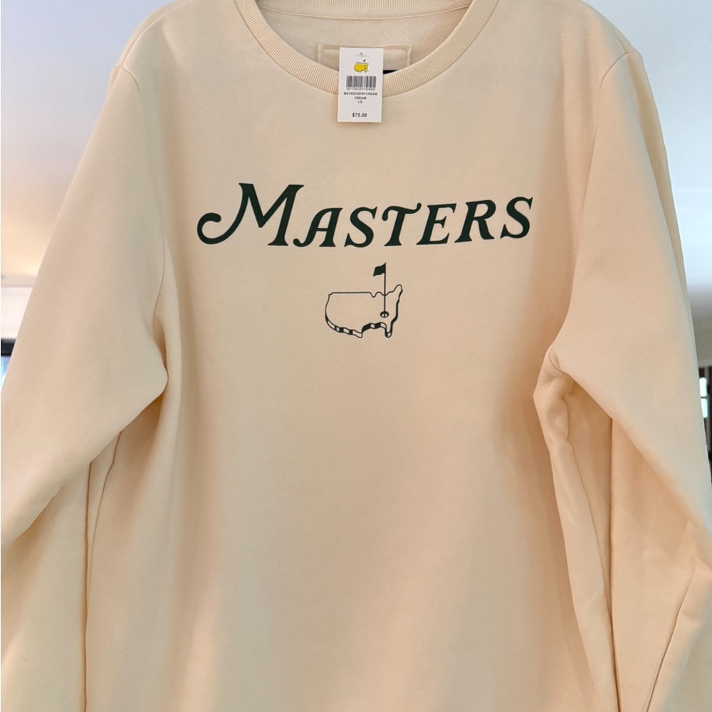 Masters Cream Sweatshirt with Black Trim